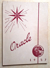 Vintage Bangor High School Maine ME Yearbook 1957 Oracle History 1950s Book picture