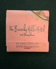 VTG Beverly Hills Hotel And Bungalows Matchbook picture