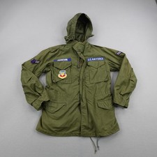 Vintage US Air Force Jacket Medium Alpha Industries Cold Weather Field Coat 70s picture