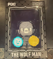 Thrilljoy Pix Universal Monsters:  Wolf Man Chase  Flocked Figure w/ protector picture