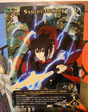 Bandai Naruto CCG Sasuke Uchiha 1st Edition, English Card, The Hawk 1250 picture