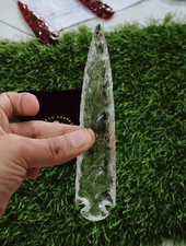 Clear Quartz Crystal Arrowhead Spearhead – Handmade Healing Stone 1–6 Inch picture