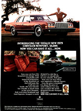 1979 Chrysler Newport Small Print Ad Red 10