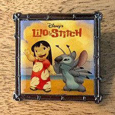 Disney’s Lilo and Stitch Movie Release Poster Bamboo Frame Disney Pin 2002 picture