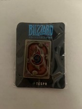 Hearthstone Tespa Cardback Pin Blizzard Collectible 2017 NEW Dalaran Flame Rare picture