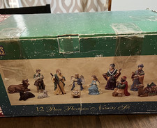 Kirkland Traditions 12 Piece Porcelain Nativity Set #75177 In Original Box picture