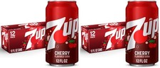 7UP Cherry Flavored Soda, 12 fl. oz. Cans, 12 Pack 12 Fl Oz (Pack of 24), Red picture