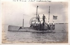 USS A-2 USS Adder Navy Submarine RPPC Photo Postcard COPY picture