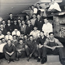 Antique Group Photo Men Workers Western Auto Supply ￼L.A. Packing Shipping 1924 picture