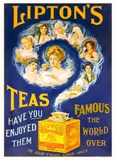 Liptons Tea Vintage Advertisement Poster Art Premium Photo Print 4 Sizes #2 picture