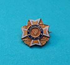 Vintage VFW Auxiliary Lapel Pin Veterans of Foreign Wars picture