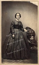 CDV Civil War Beautiful Woman Crinoline Beautiful Lighting picture