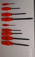 Craftsman Professional Rare Orange 9 pc Screwdriver Set NOS picture