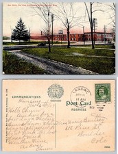 1909 REO Motor Car Co Automobile Works Lansing Michigan Postcard Factory View picture