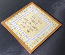 Linda Grayson I'm Going Crazy & I'm Taking. Fridge Refrigerator Magnet 2.5