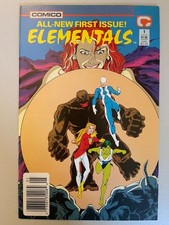 Elementals #1 Vol. 2 1989 Comico Comics High Grade Comic Book Q58-208 picture