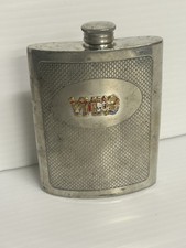 Ye Mystic Krewe of Gasparilla English Pewter Hip Flask Made in Sheffield England picture