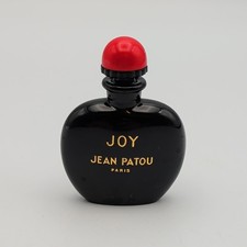 Vtg Joy Jean Patou Paris .25 oz 7 ml Art Deco Black Glass Perfume Bottle ONLY picture
