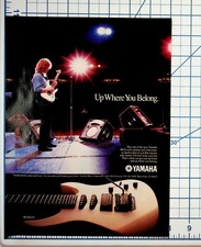 1988 Yamaha RGX612S Electric Guitar Vintage Print Ad Music Ephemera picture