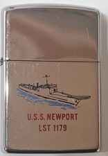 Vintage 1975 Zippo USS Newport LST 1179 picture