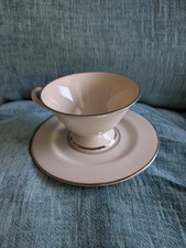 Fine Arts Fine China Classic Dignity Footed Tea Cup & Saucer Replacement Set USA picture