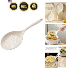 Extra Large Silicone Skimmer Slotted Spoon for Cooking Frying Pasta Strainer picture