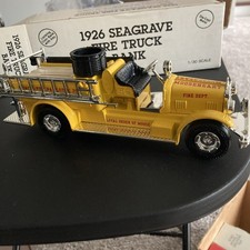 ERTL 1926 Seagrave Fire Truck Die-Cast Bank / Mooseheart Fire Dept. Lancaster Pa picture