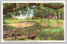 1940s Georgia - Sea Island Golf Club - 2nd Green (St. Simons Island) GA Postcard picture