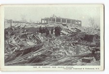 Halifax Harbour NS Canada Postcard 1917 Halifax Explosion View of Wreckage picture