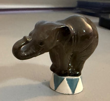 Circus Elephant Figurine on Stand picture