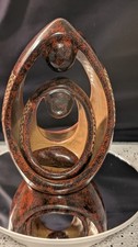 Jacobo Potosme Signed Nicaraguan Pottery Sculpture Abstract Family San Juan Orie picture
