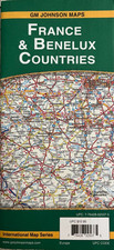 FRANCE BELGIUM NETHERLANDS BENELUX COUNTRY ROAD MAP Europe  AAA/GMJ  LATEST 2025 picture