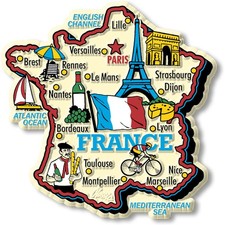 France Jumbo Country Magnet by Classic Magnets picture