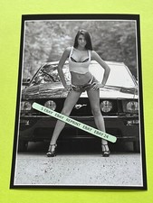 Found PHOTO of an Old FORD MUSTANG & Pretty Girl picture