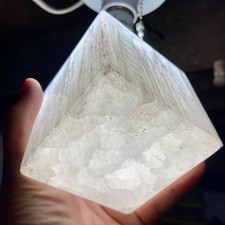 2 Pounds 7.54 Oz Large Selenite Polished Cube Specimen picture