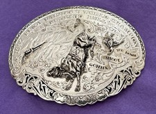 VTG Rapid Fire 1997 PRCA Unridden Champion Bull Montana SS Trophy Belt Buckle picture