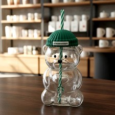 2025 Glass Starbucks Bearista Bear Cold Cup Holiday Limited Edition picture