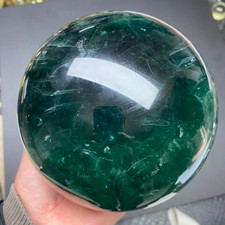 150mm Natural greenfluorite sphere quartz polished ball Reiki energy healing picture