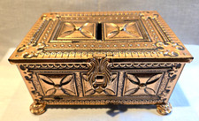 Chest Tin Box Bank VTG Blue Bird Confectionary Harry Vincent England 4x6x3