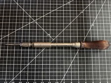 Vintage North Bros Yankee No. 130 Ratchet Push Screwdriver – Wood Handle picture