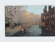 Postcard The Wooden Bridge of Queens' College Cambridge England picture