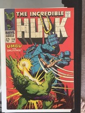 Incredible Hulk   #110   1968 9.0 nm- 9.2 white high grade glossy  picture