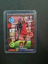 AUTOGRAPH CESC FABREGAS CARD SPAIN SIGNED AS BARCELONA SIGNATURE  picture