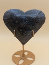 Arfvedsonite 2.5 Inch Heart Shape Natural Crystal Gemstone Healing Stone Chakra picture