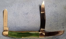 Vintage 1979 Case XX-1Dot SG63047 Smooth Green Bone medium Stockman Knife picture