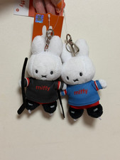 Miffy Winter Sports Ice Hockey Plush Keychain Blue Black 2pc Set Official picture