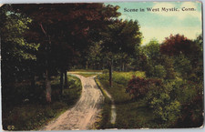 Vintage Postcard 1912 Scene in West Mystic, Connecticut (CT) picture