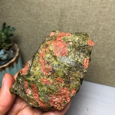 86mm Natural unakite crystal semi-precious rough original Specimen 208g A5110 picture