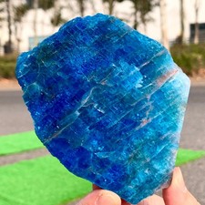 195G Natural Blue Apatite Quartz Rock Mineral crystal Specimen Healing picture