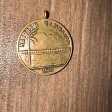 Haitian Campaign Medal Navy crimp brooch Studley or other older restrike picture